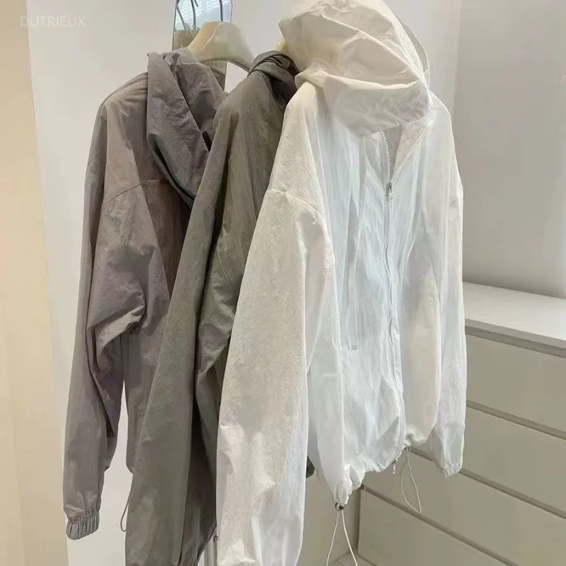 Hooded Long Sleeve Roupas Feminina Outdoor Ropa Mujer Sun-protective Casaco Feminino Travel Roupa Zipper Women's Jackets