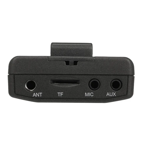 Imagen 2 del producto Transmisor FM Digital estéreo portátil, Mini estación de Radio con micrófono, lanzamiento de Audio, ranura de 500 metros, entrada de micrófono AUX IN, HDR-831