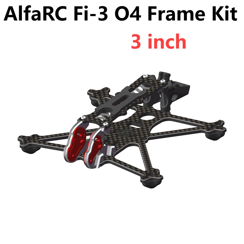 AlfaRC Fi-3 O4 Frame Kit FPV RC Racing for DJI O4 Air Unit Caddx Ratel 1303 1404 Brushless Motor BE122 GPS Elrs 5.8G VTX