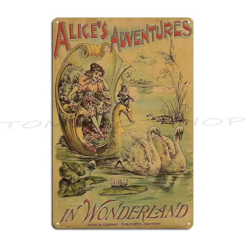 Alice S In Wonderland Metal Sign Poster Living Room Club Bar Painting Garage Customize Tin Sign Poster