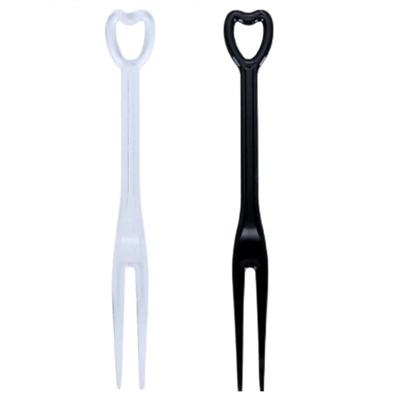 Minitenedor de plástico desechable para fruta, juego de pinchos para fiesta, palitos, palitos, utensilios de cocina para pastel, 150 piezas