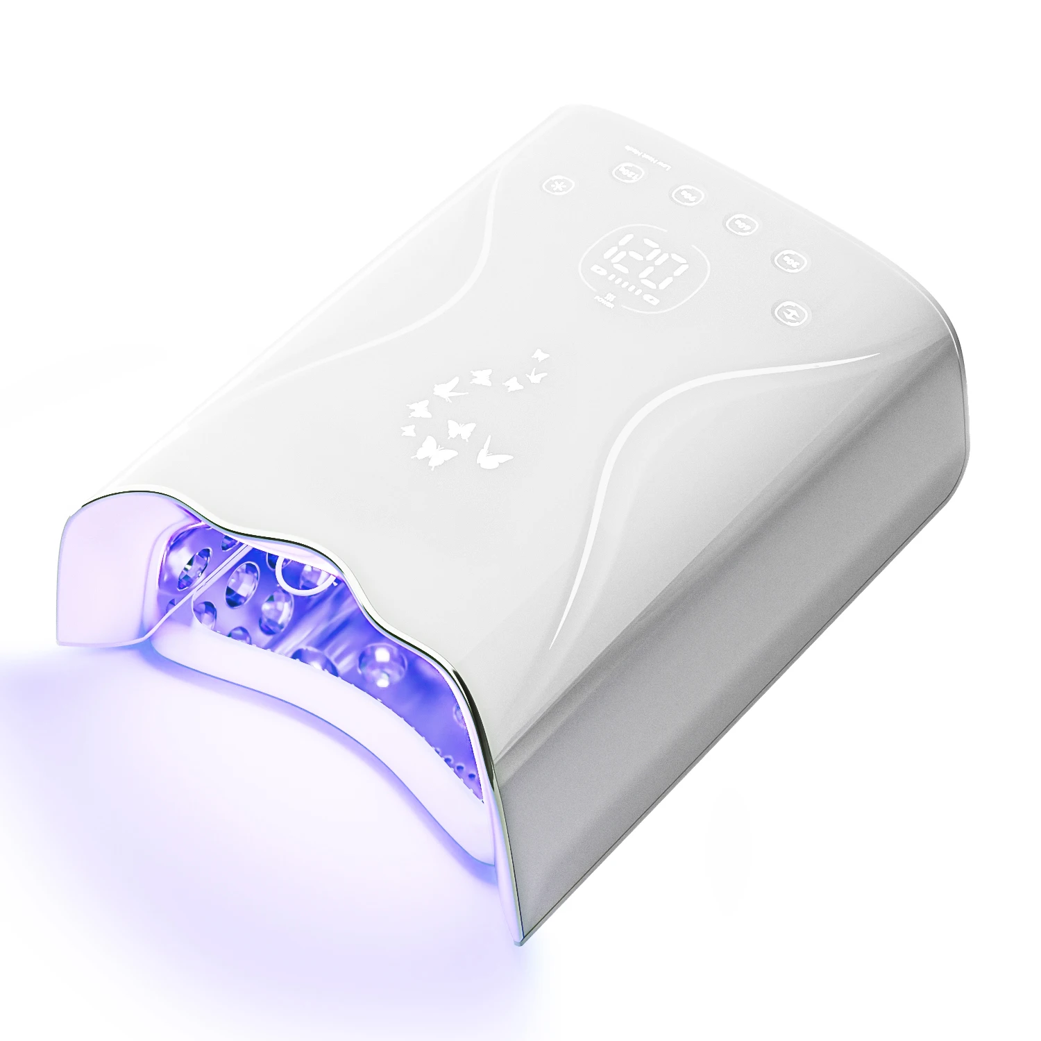 High-end LED Wireless Gradient Pink Nail Art UV Led Lamp Nail Polish Curing Dryer for Nails Supplies