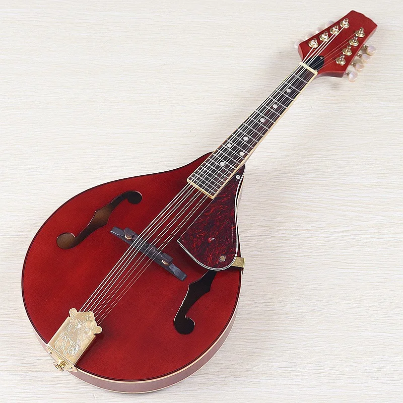26 Inches 8-string Guitar Traditional Spruce Wood Mandolin Adult Beginners Practice Mandolin Plucking String Musical Instruments
