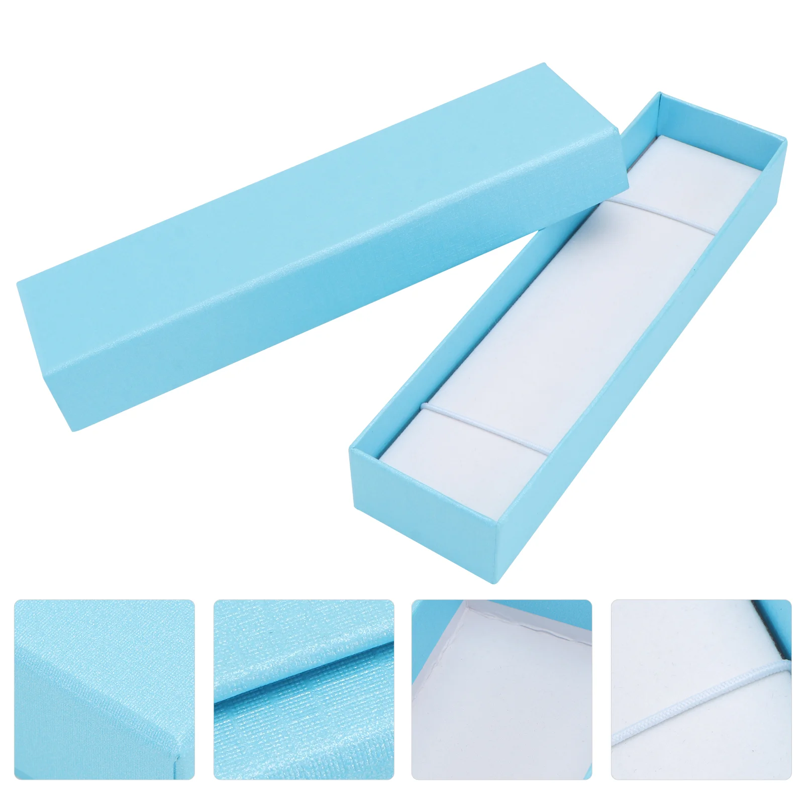 5 Pcs Pen Paper Box Stationery Case Marble Bookmark Student Cardboard Pencil Container