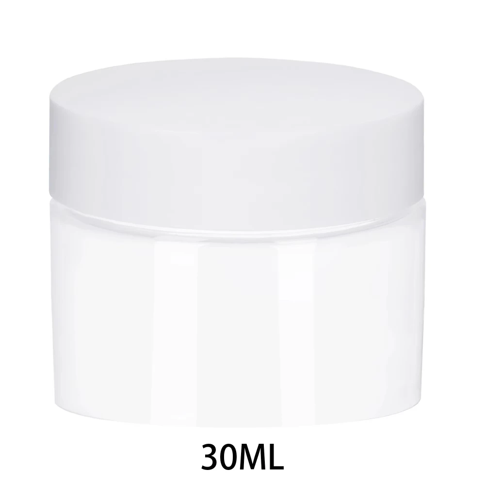 6 pz/lotto 30/50/60/80ml Vuoto di Plastica Cosmetica Vaso di Trucco Vasi Bottiglie Campione Trasparente Ombretto Crema Balsamo per le labbra contenitore