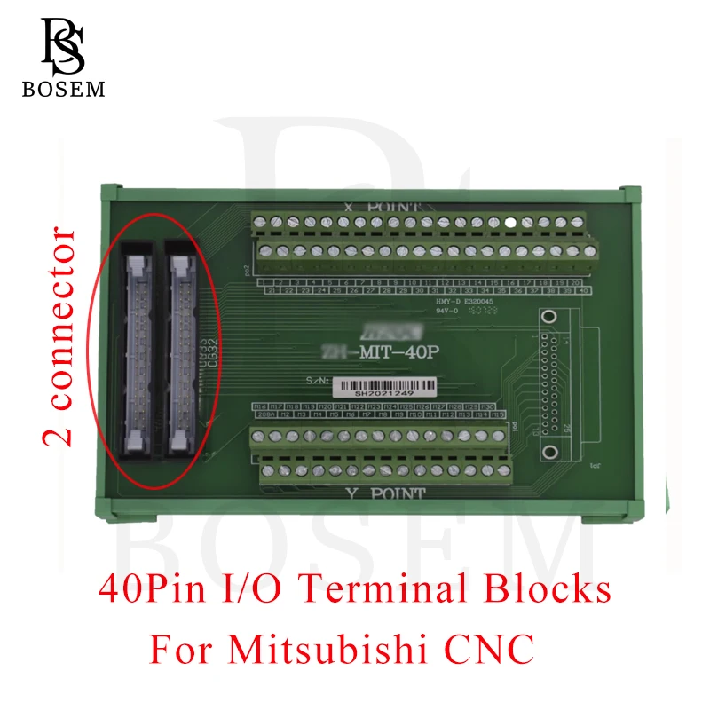 40PIN 50PIN IO Terminal Blocks For Fanuc Mitsubishi CNC