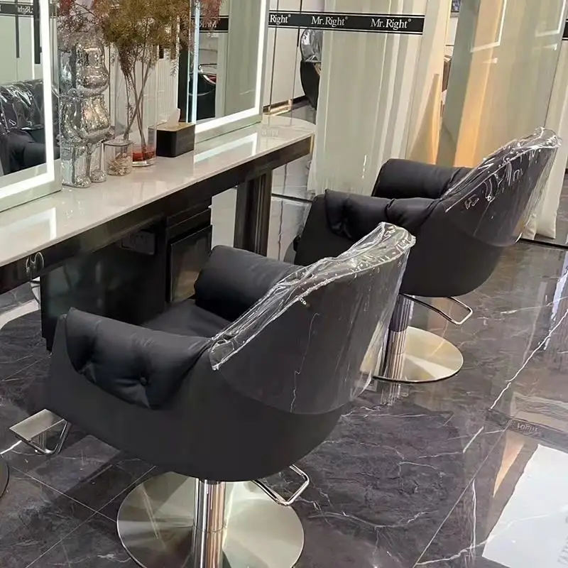 

Professional Round Barber Chairs Equipment Beauty Ergonomic Luxury Salon Chair Armchairs for Barbershop Salon Furniture