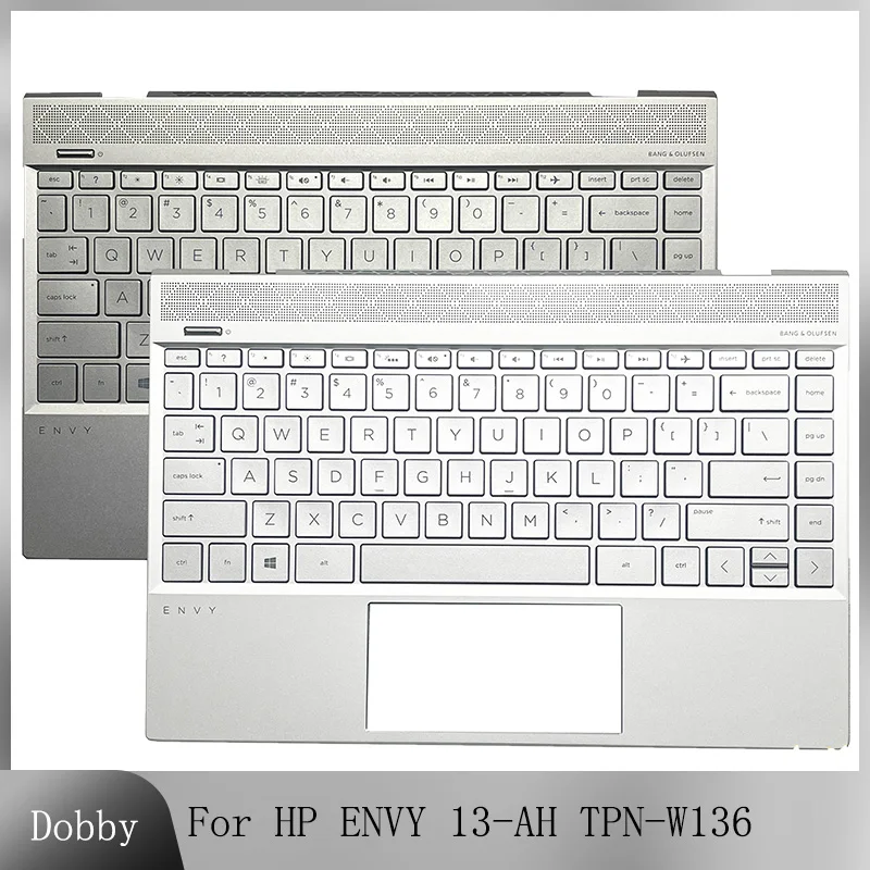 

Original NEW Keyboard US JP UK SP Language For HP ENVY 13-AH TPN-W136 Top Case Laptop Palmrest Cover C Shell Silver Gold Spain