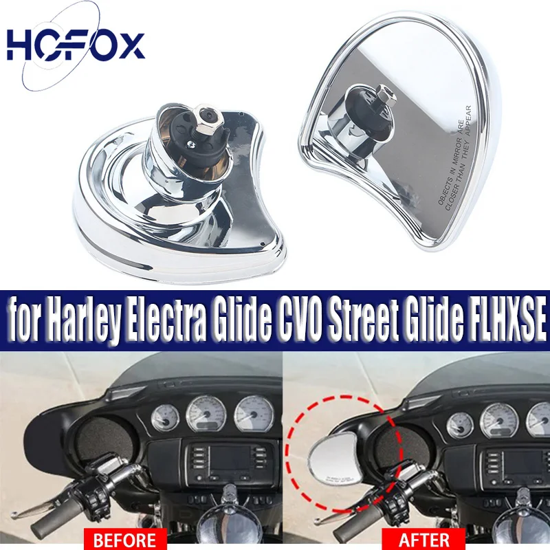 

Motorcycle Rearview Mirror Rear Side Fairing for Harley Electra Glide CVO Street Glide FLHXSE