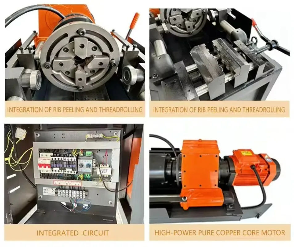 High Efficiency Steel Bar Thread Rolling Machine 16mm To 40mm Rebar Threading Equipment for Outdoor Industrial Use view 6
