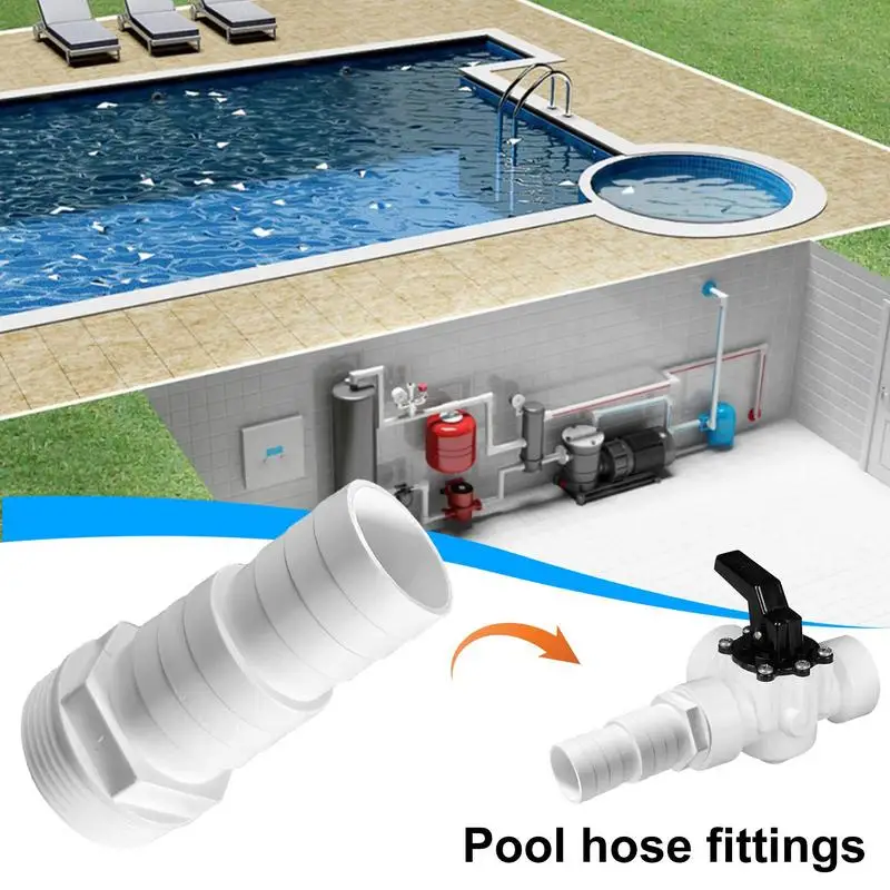 

Pool Hose Connector Pool Replacement Parts Pool Hose Fittings For Above-Ground Pool Parts Enhances Filtration Efficiency Eas