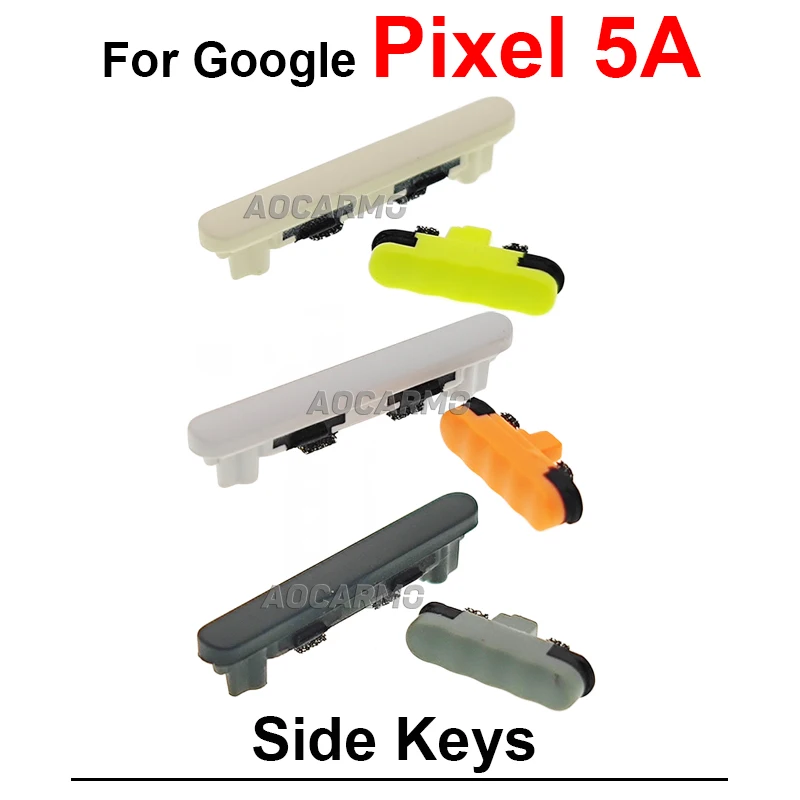 For Google Pixel 5A 6A Power On Off Volume Buttons Side Keys Replacement Parts