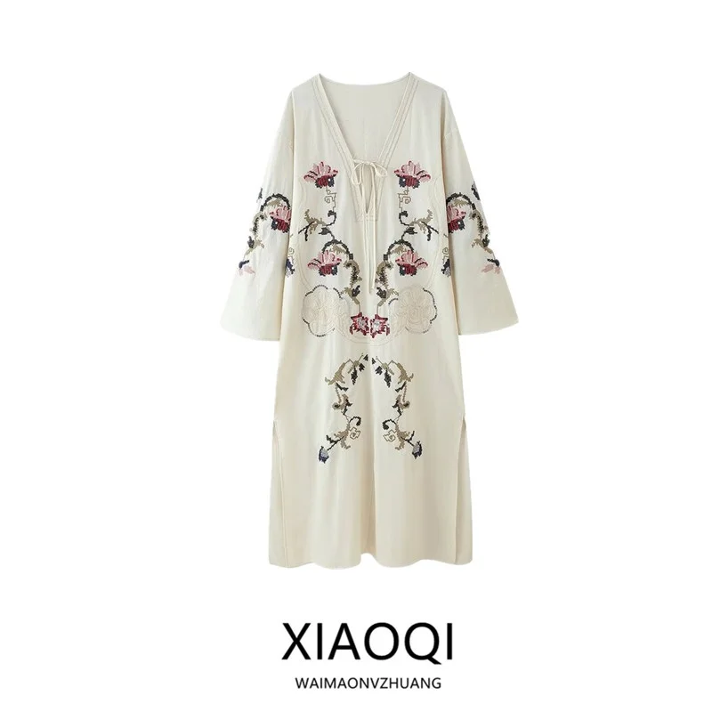 #56 Low Cost Long Sleeve Wrap Dress That Work