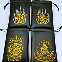 Genuine Thai Amulet Drawstring Pouch Fortune Bag Buddha Charm Storage Bag Special Use