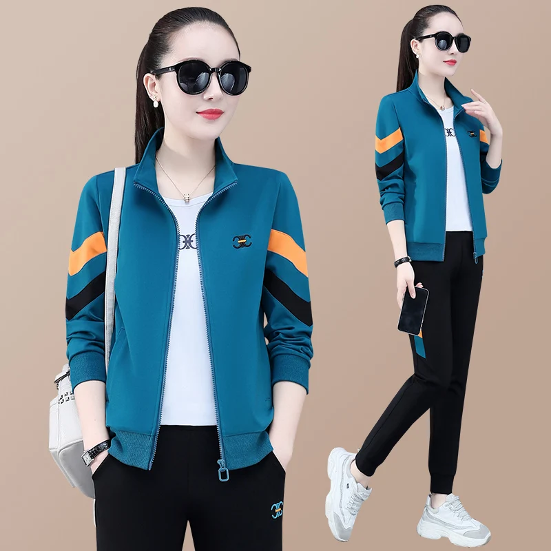 

Faionable Fitn Комплект спортивной одежды Женская весенне-осенняя футболка Повседневная одежда для бега для мам Малый размер Большой