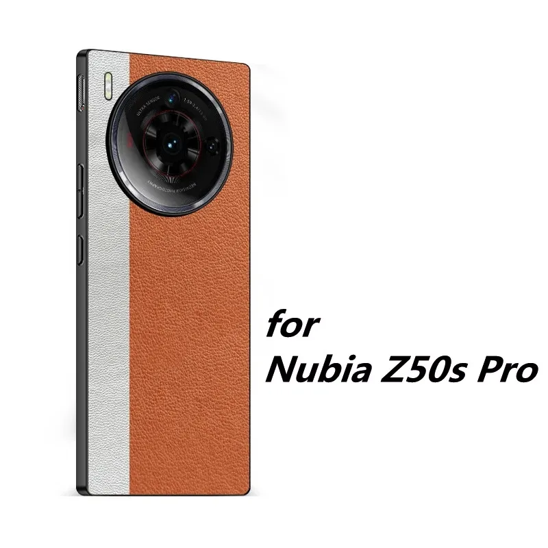 For Nubia Z50s Pro Case Shockproof PU Leather Business Back Cover For ZTE Nubia Z50 Ultra