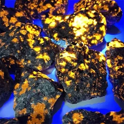 500g Natural American Yooperlites Flame Stones Fluorescent Stone Energy Reiki Specimens Aquarium Home Room Decor Gems Crystal