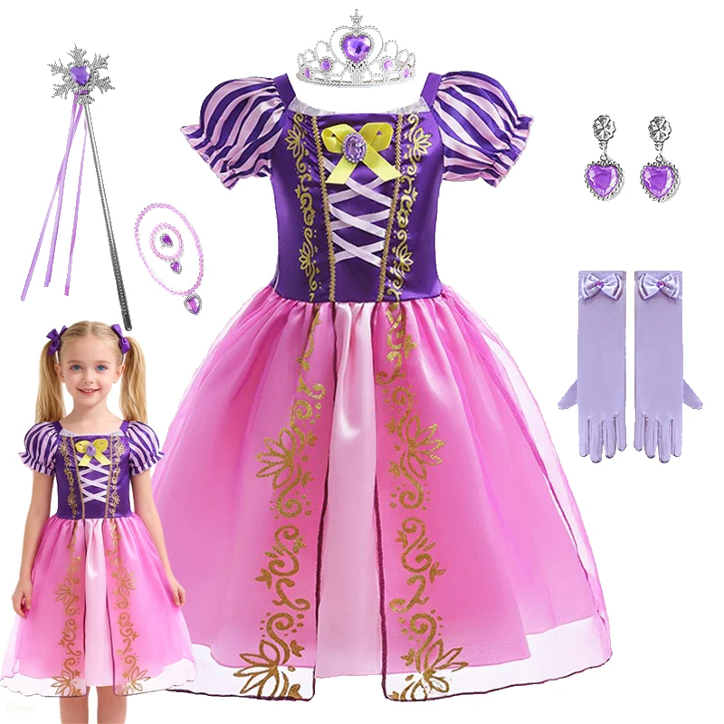 

Girls Costume Children Cosplay Princess Dress Kids Halloween Carnival Party Princess Costume Girls' New Year Dress-Up Clothing