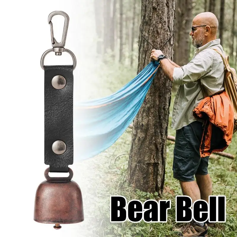 Camping Bell For Hiking Loud Outdoor Safety Bear Bell For Hikers Anti-Lost Bell Survival Noise Maker For Hiking Camping Climb