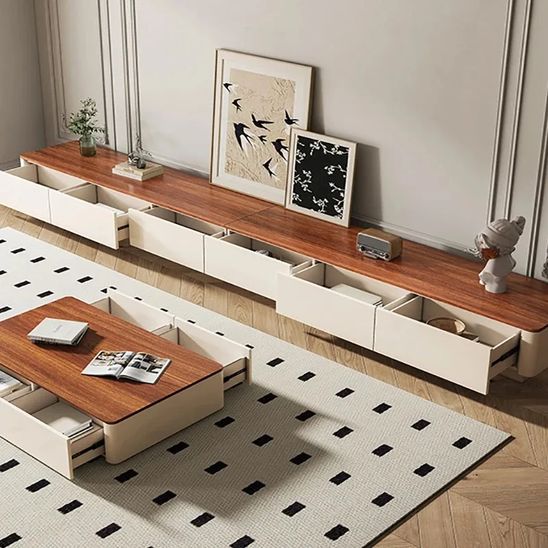 Creative Design Tv Consoles Cabinet Elegant Versatile Cute Simple Wooden Tv Stands Space Saving Unique Muebles Home Furniture