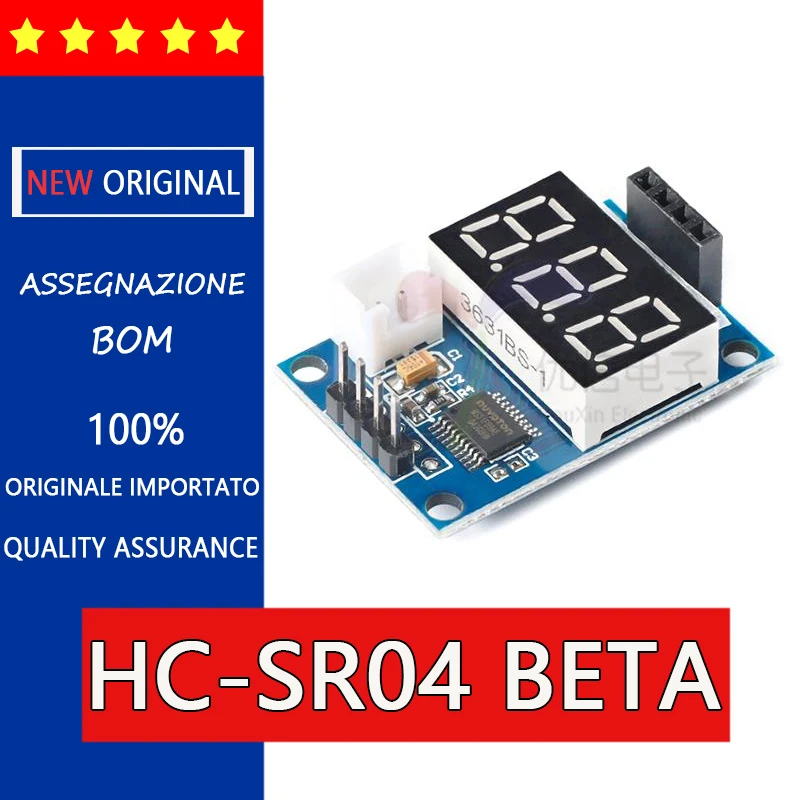 Original and genuine HC-SR04 ultrasonic module test board nixie tube display/serial port input