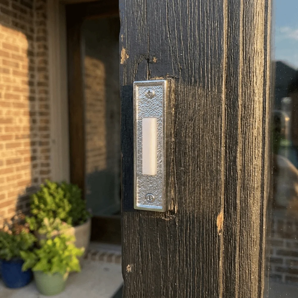 Plastic Material Vintage Plastic Doorbell Switch European Vintage Outlook Sturdy Solid Wall Mount Doorbell Retro Aesthetic