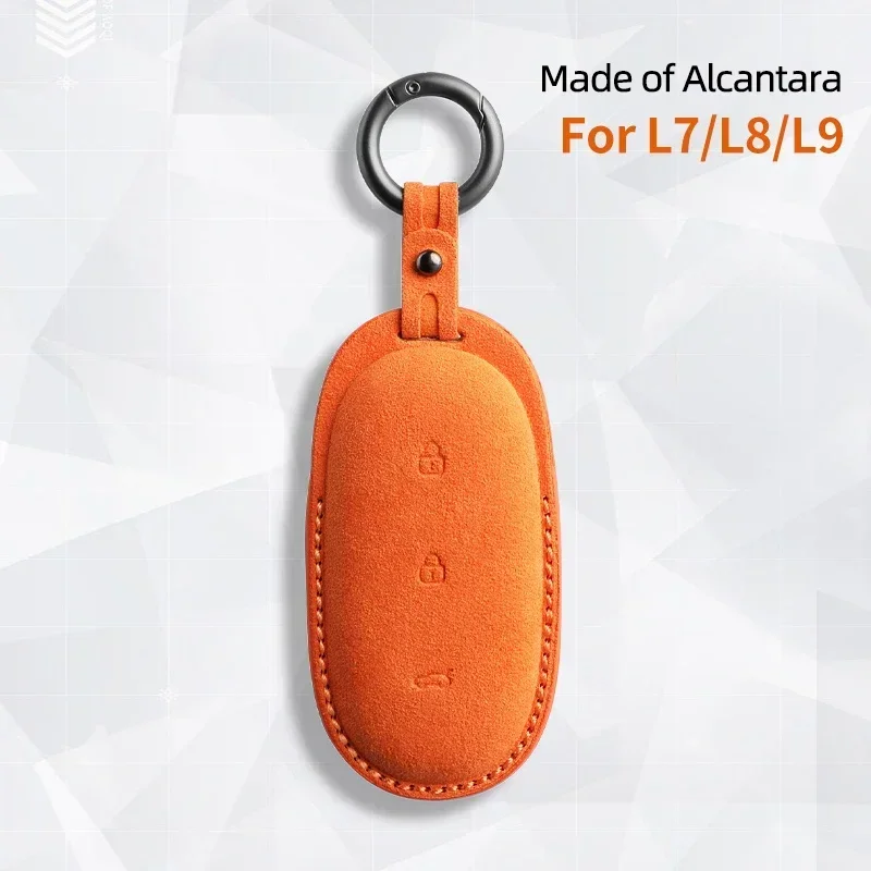 

Fur KeyBag Car Remote Key Case Cover Shell Keychain For Lixiang LEADING IDEAL L7 L8 L9 Mega 2023 Li