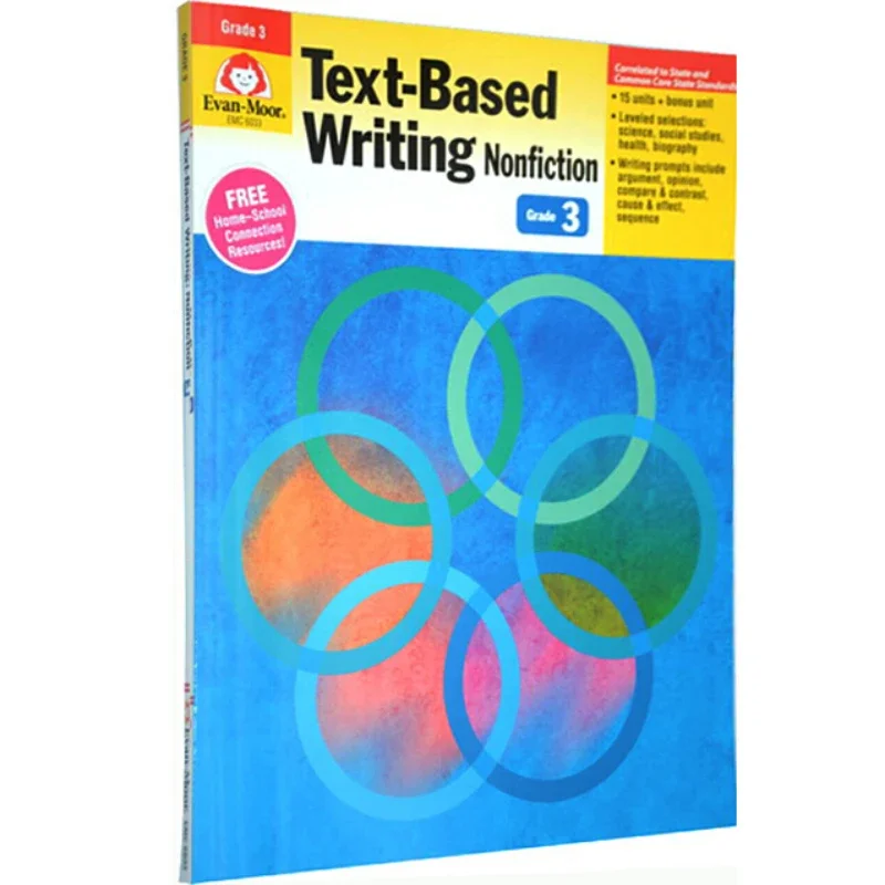 Evan-Moor Text-Based Writing Nonfiction, Grade 3 Workbook,aged 6 7 8 9, English book 9781613689967