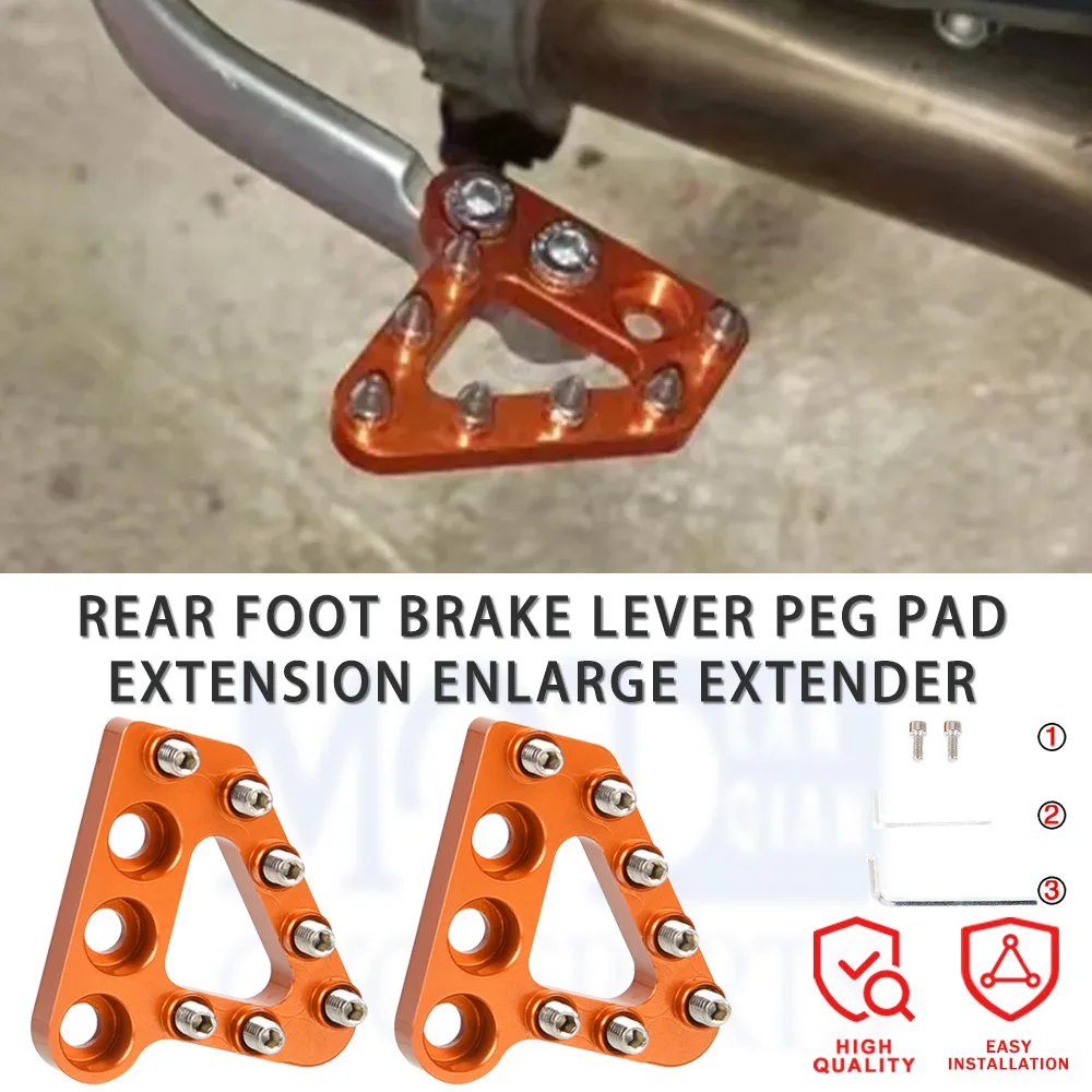 

Rear Foot Brake Lever Peg Pad Extension Enlarge Extender FOR 690 DUKE SUPERMOTOR SMC 950 SUPERENDUROR 950 990 ADVENTURE S ADV