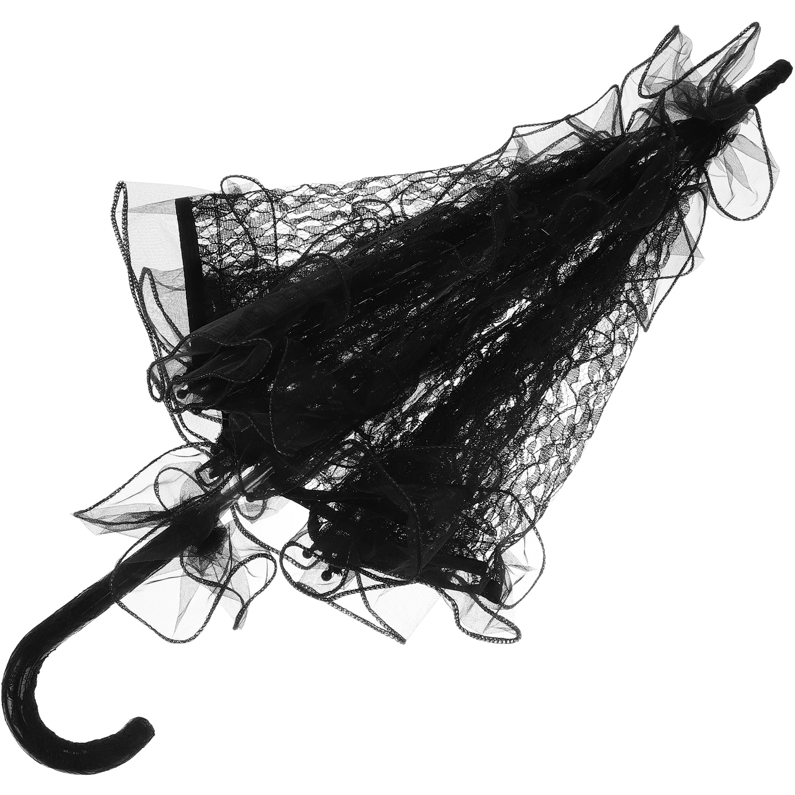 

Lace Umbrella Bridal Parasol Portable Lace Parasol Wedding Photo Prop Multi-Function Wedding Dance Performance Decor