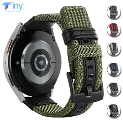 22mm 20mm Strap for Samsung Galaxy Watch 6 5 4 40MM 44mm Band Gear S3 Active 2 Classic 43mm 47mm Nylon Bracelet 5Pro 45mm Wrist