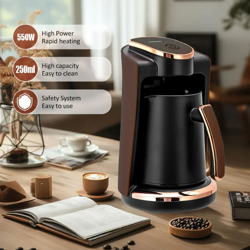 250ml Electric Coffee Maker,550W Portable Drip Coffee Machine,Household Small Milk Coffee Pot,Office Mocha Pot ,Anti-Drip