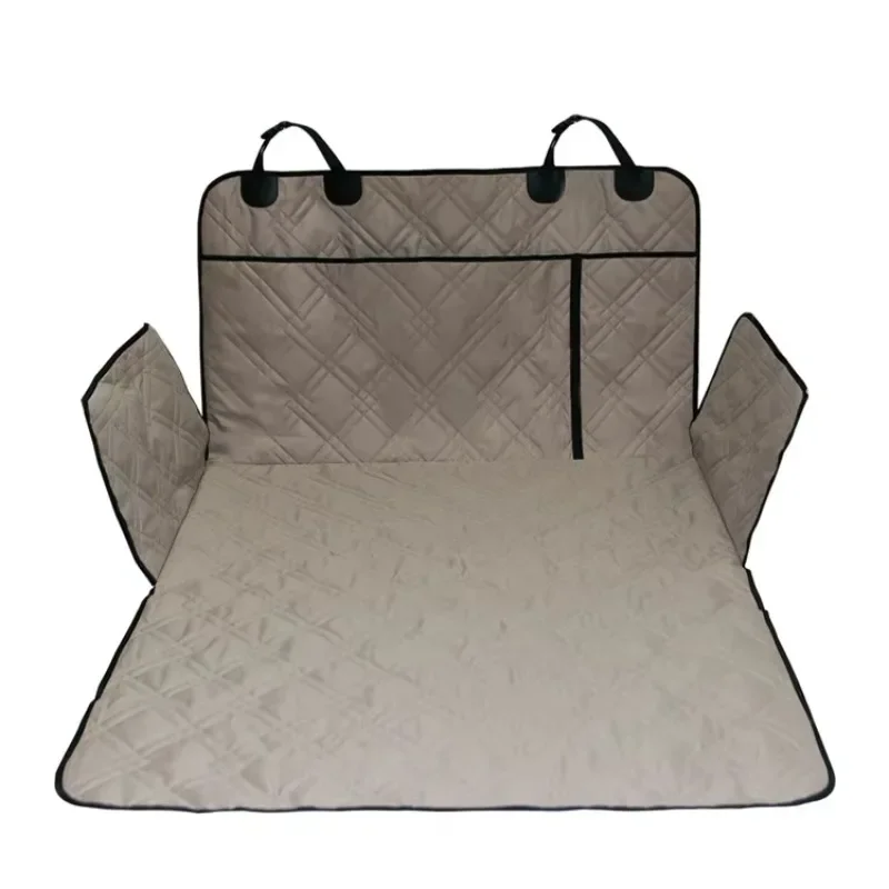 

Deluxe 100% Waterproof Pet Car Trunk Cargo Cover Liner with Bumper Flaps and Sidewall Pet Rear Seat Cover