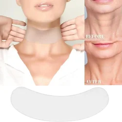 Pegatina de silicona antiarrugas para el cuello, parches reutilizables, almohadillas antirimpel, pegatina de eliminación de arrugas para la frente, el cuello y los ojos