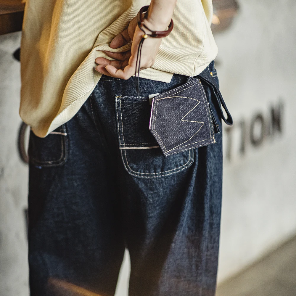 Maden Denim Retro Coin Bag Niebieska mini torba dla mężczyzn i kobiet Codzienne modne dodatki