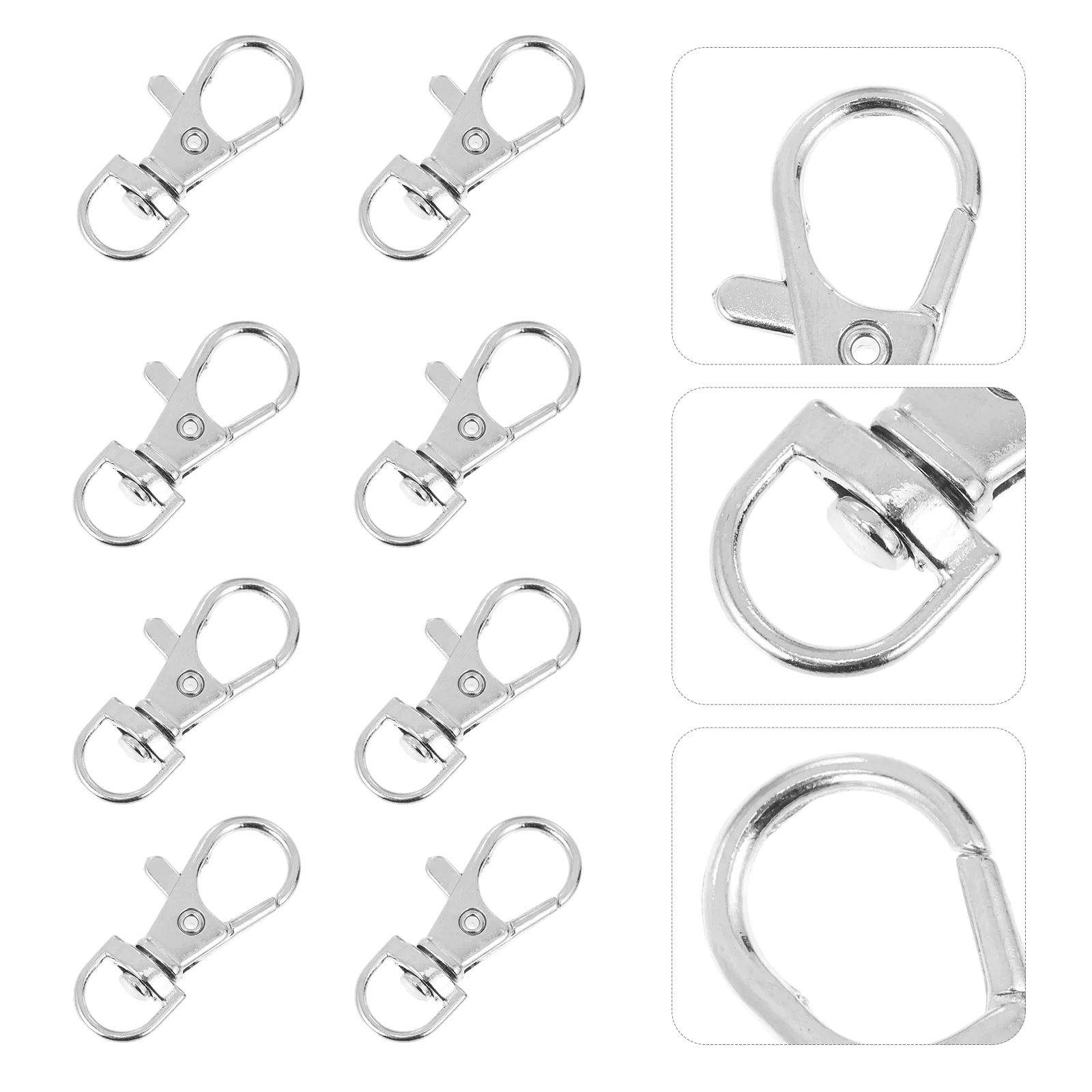 

20 Pcs Parrot Cage Lock Anti-escape Buckle Supplies Bird Metal Hook Clips Cages