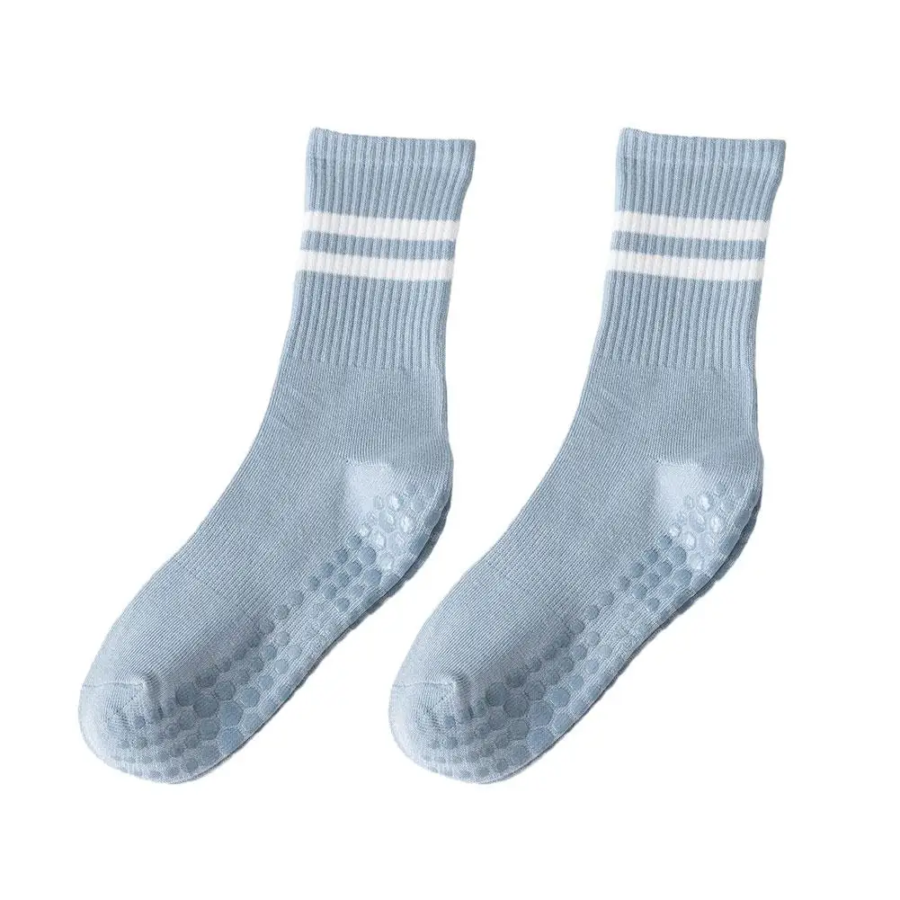 Calcetines antideslizantes profesionales para Yoga, medias de silicona para gimnasio, Fitness, deportes, Fondo de tubo medio, baile, Pilates, T1O4