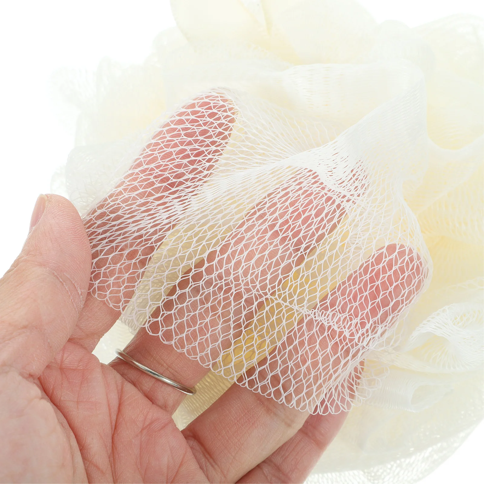 

5 pcs Bath Ball Soft Durable Exfoliating Shower Sponge Gentle Cleansing Body Scrubber With Hanging Rope Practical Bubble Maker