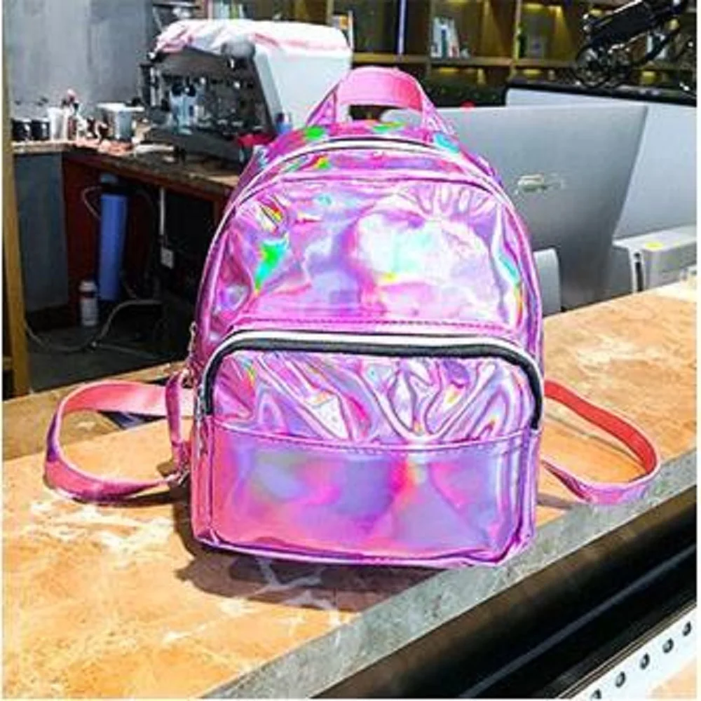 

Kawaii Female Laser Backpack Girl 2024 Japanese Mori Feminina Small Bag Summer Casual New Fashion Mini Women Shopping Bag New