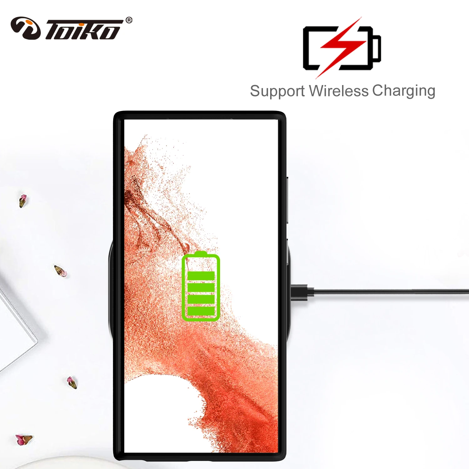 TOIKO CaZa 2 Layer Hybrid Protection Case for Samsung Galaxy S23 Ultra S23+ Plus Phone Shell Hard PC Soft TPU Rugged Armor Cover