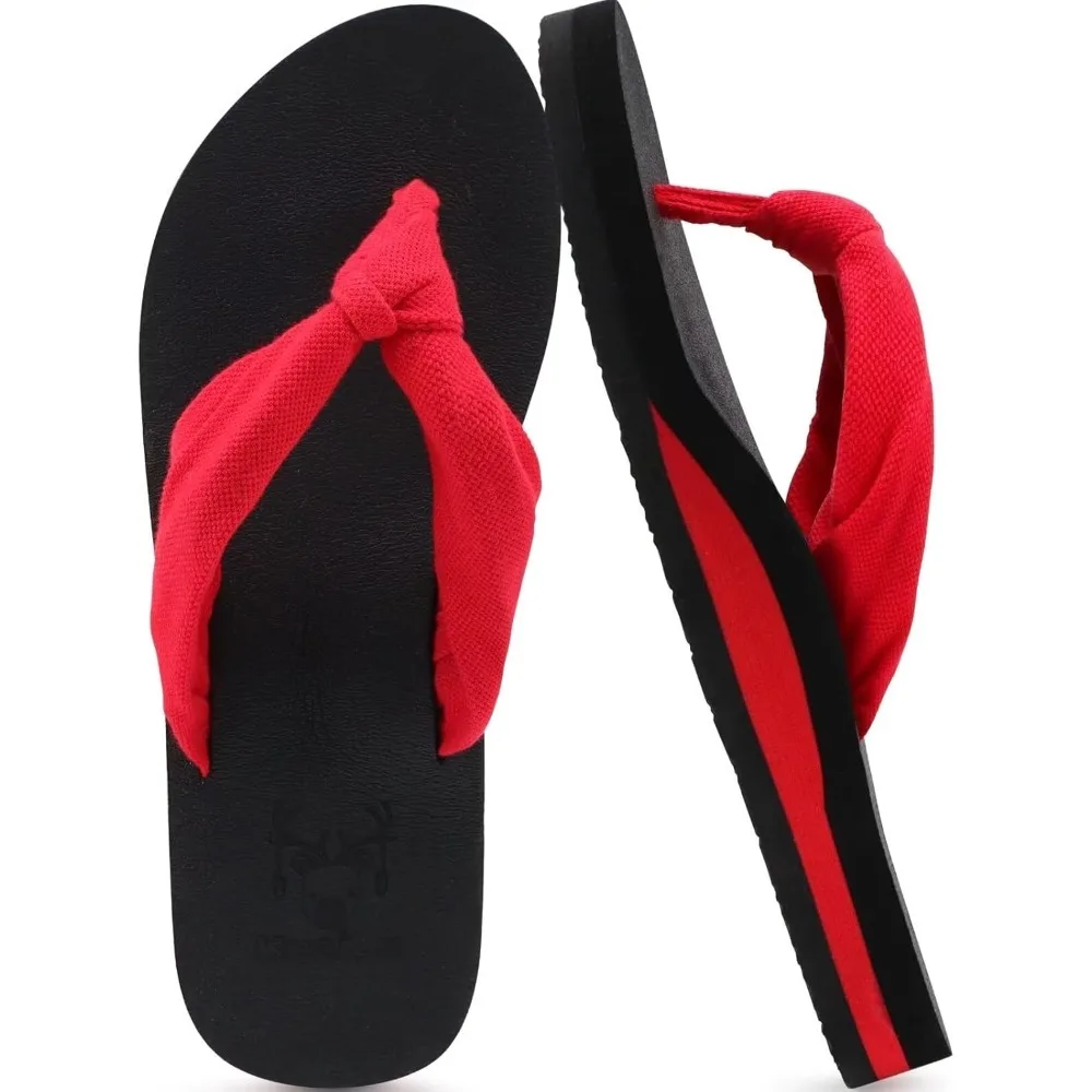 

KuaiLu Flip Flops for Women with Arch Support Yoga Mat Comfortable Summer Beach Walking Thong Cushion Sandals Slip On Indoor
