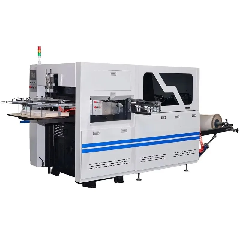 Automatic Roll Paper Die Cutting Creasing Machine For Ice Cream Ball Bowl Coffee Ice Cream Paper Cup Gear Motor Bearing Core