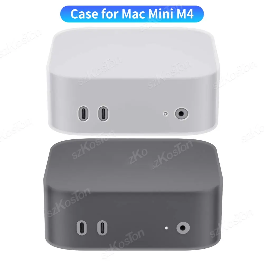 Silicone Protective Case for 2024 Mac Mini M4 Desktop Computer Dustproof drop-proof Protection Cover for Mac Mini M4 Pro PC