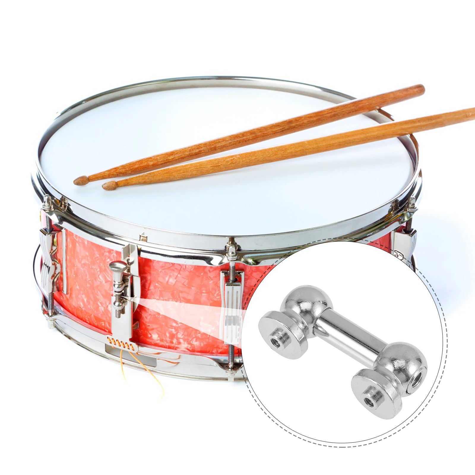 

Drum Ear Accessories Mount Stand Bracket Holder Drums Metal Hardware Parts of Rod Connector Percussion