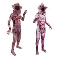Cannibal Flower Halloween Horror Cosplay Costume Tight Pants Costume Party Carnival Anime Set Cos Boys Girls Novelty Clothing