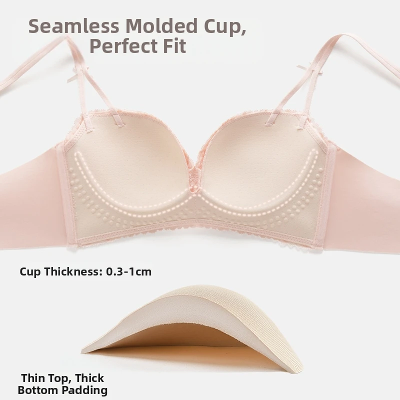 Lace Maternity Nursing Bra Seamless Push Up Wireless Breathable Comfortable Side Support Pregnancy Underwear for Women