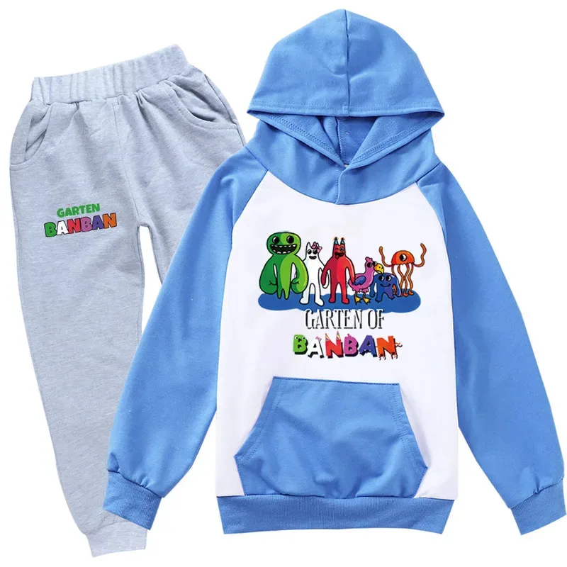 Jardim de banban meninas meninos conjunto de roupas crianças moda hoodies e calça conjunto crianças roupas primavera outono terno esportivo agasalho