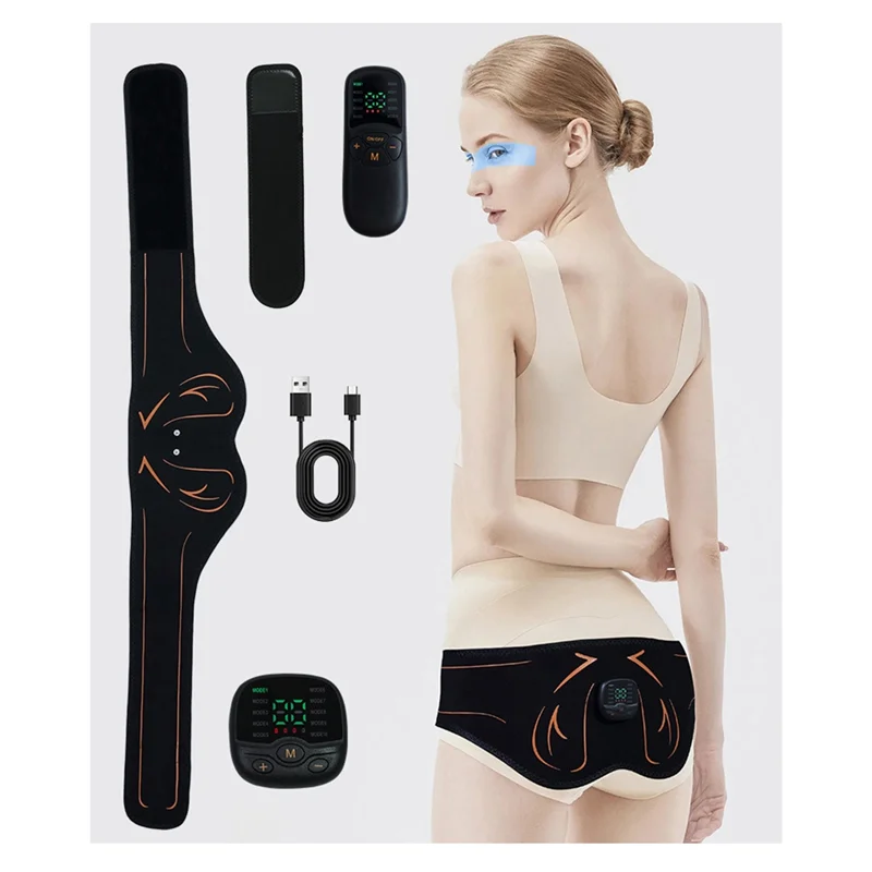 SANQ الوركين المدرب بعقب العضلات محفز اللياقة البدنية فقدان الوزن الأرداف رفع USB قابلة للشحن العضلات الحبر