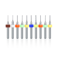 10pcs 0.1mm-1.0mm Import Carbide Drill Bits Print Circuit Board Mini CNC Drilling Bit Set