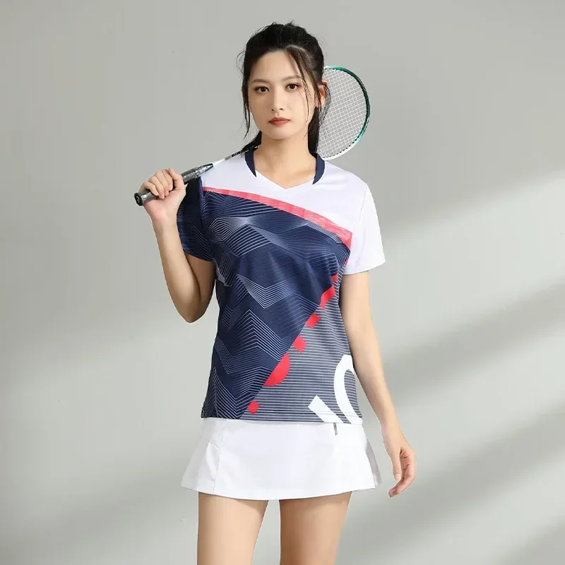 1PCS, Sommer Kurzarm Schnell trocknend Atmungsaktiv, Tischtennis Kleidung Badminton Kleidung Anzug, Männer und Frauen Paare